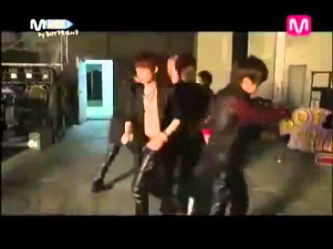 Boyfriend filming Let's Get It Started/Water Floor