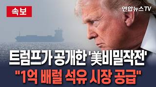 [????속보] 트럼프 "1억 배럴 이상 석유가 시장에 공급됐다"…미군, 호르무즈 해협 안전통항 지원 / 연합뉴스TV(YonhapnewsTV)