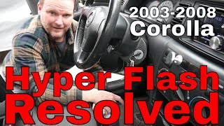 HYPER FLASH LED Turn Signal 2003-2008 Toyota Corolla