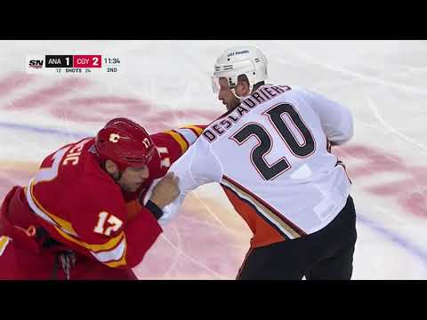 Milan Lucic and Nicolas Deslauriers Drop The Gloves