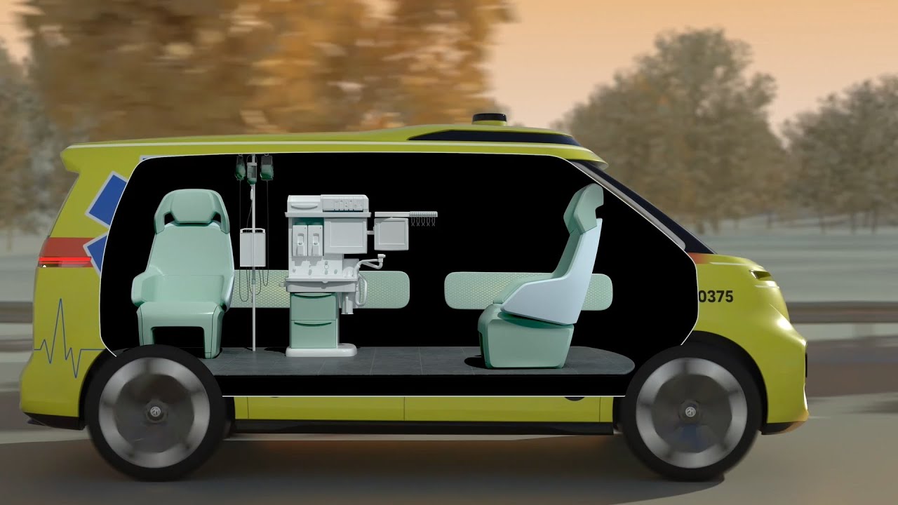 福斯自動駕駛救護車拯救更多性命！　ID.Buzz最新概念亮相