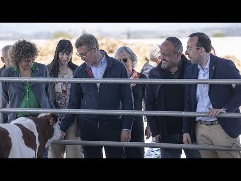 Feijóo y Alejandro Fernández intervienen ante los medios en Lleida