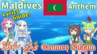 【Virtual Tour】Maldives National Anthem "National Salute" Dhivehi Chorus with AI Guide!【Lyrics &amp; Sub】
