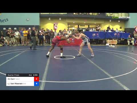 2018 FS WTT Challenge/UWW Juniors 70 Quarter-Finals - David Carr (TMWC) Vs. Jaden Van Maanen (BWC)