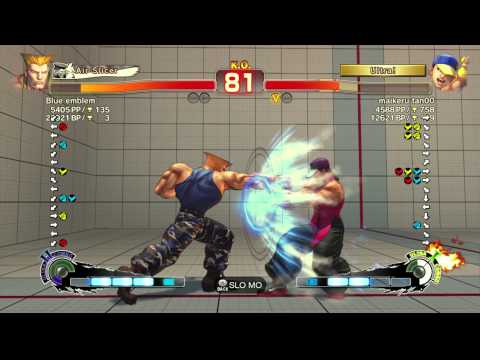 SSFIVAE~ Guile (Blue Emblem) vs.   Yun (maikeru tan00) HD
