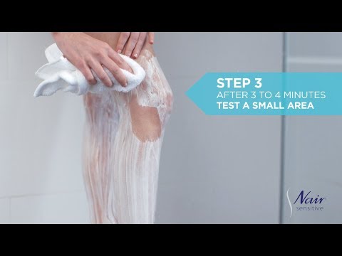 How to use Nair Sensitive Hair Removal Shower Cream |...