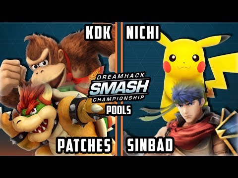 DHATL 17 Smash 4 - KDK & Patches Vs. Nichi & Sinbad Doubles Pools - Smash Wii U