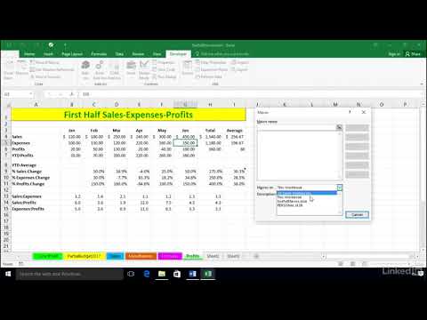 Creating the Personal Macro Workbook