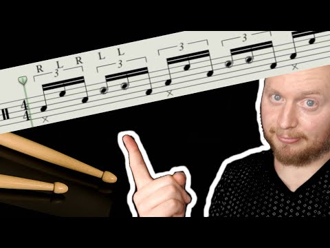 TRY THIS! GROOVE & 16th NOTE TRIPLET DRUM FILL  W/ whelandums
