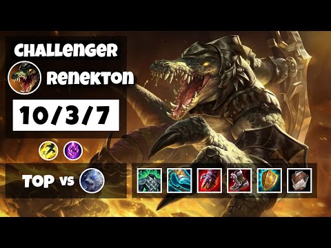 Renekton vs Volibear BR Challenger TOP (10/3/7) - v11.8