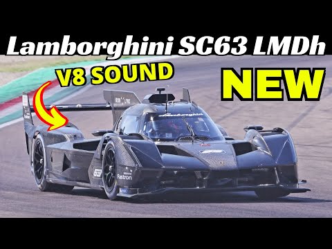Thumbnail for NEW 2024 Lamborghini SC63 LMDh Hypercar Testing at Imola Circuit - V8 Twin-Turbo Engine Sound 🔉 by Lamborghini SC63