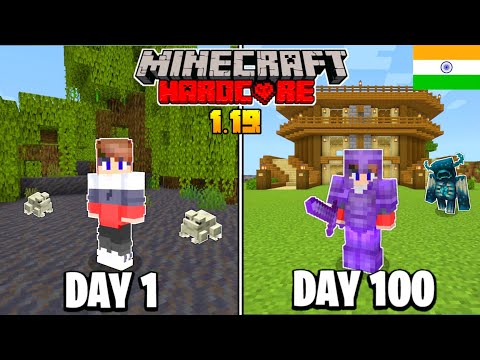GoldDice Gaming - I Survived 100 Days in 1.19 (The Wild Update) in Minecraft Hardcore (HINDI)