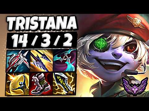 Tristana vs Caitlyn ADC [ QuadraKill ] Korea Master Patch 25.20 ✅