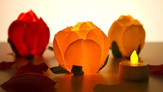 DIY Flower Tealight | Flower Decorated Tea Light Candle