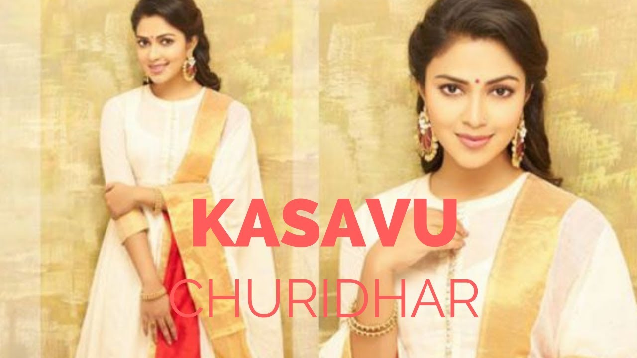 Latest Kasavu Churidar Designs |Kerala Kasavu Salwar Suit | Kerala Traditiona Dress