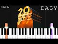 20th Century Fox Theme | EASY Piano Tutorial