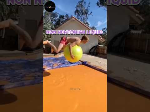 Non Newtonian liquid #science #sciencefacts