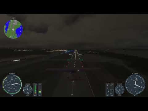 Landing at Bergen Airport, Norway, in Cessna 152 MSFS 24. Pilot lands at every airport in the world