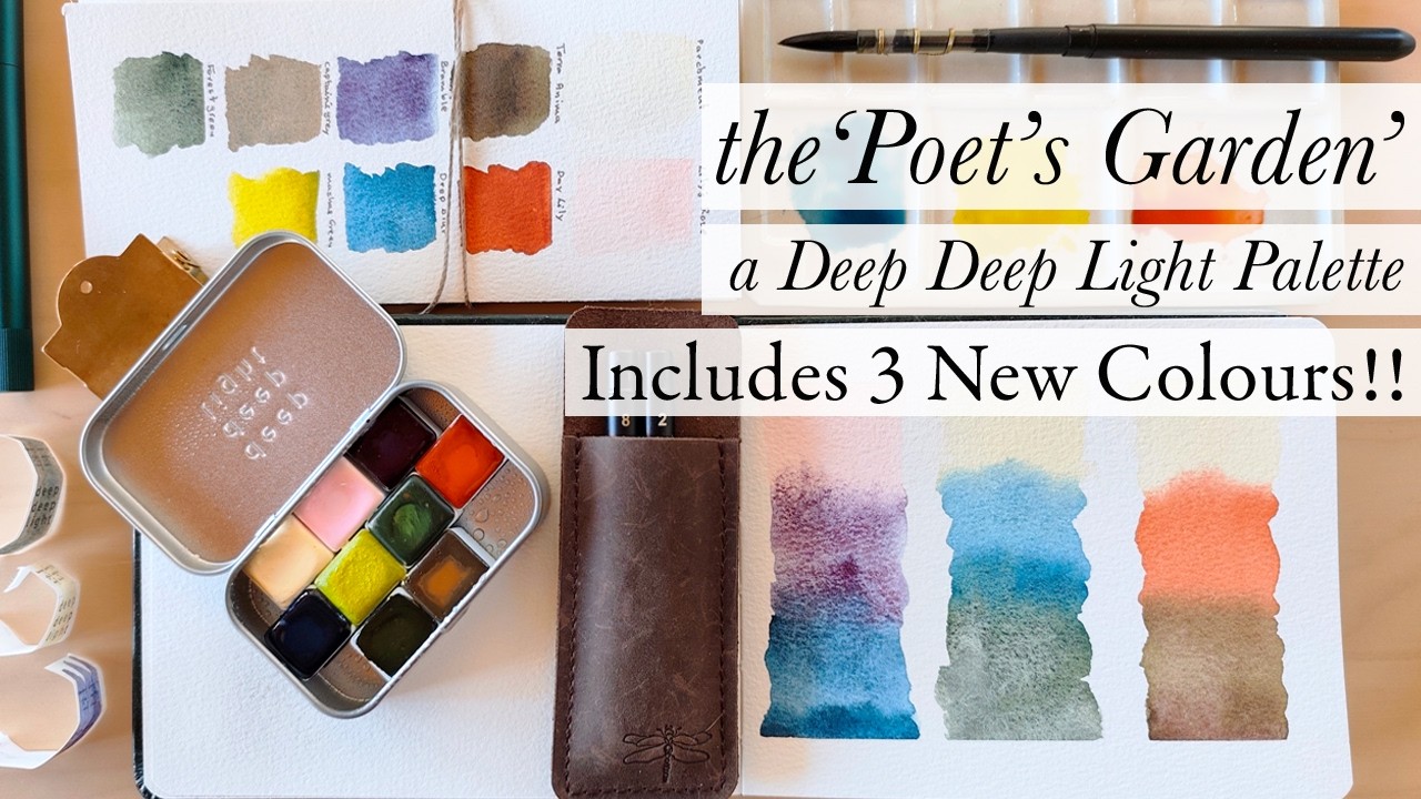 The 'Poet's Garden': A Deep Deep Light Palette - Includes THREE new colours 💖🎨