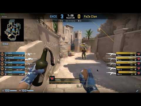 Anubis - FaZe twistzz - Mid Double-Doors Molotov against ENCE #csgo #nades #csgopros