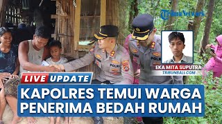 Kisah Kapolres Karangasem Bali Naiki Bukit Curam Temui Warga yang Tinggal di Rumah Tak Layak Huni