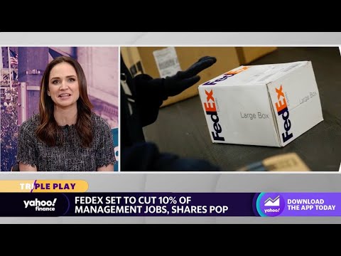 FedEx stock jumps as company announces plans to cut 10% of management jobs