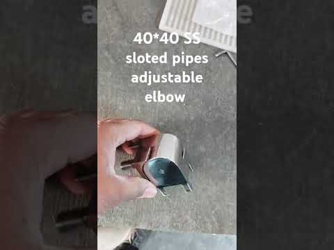 SS modular railing Sloted pipes elbow