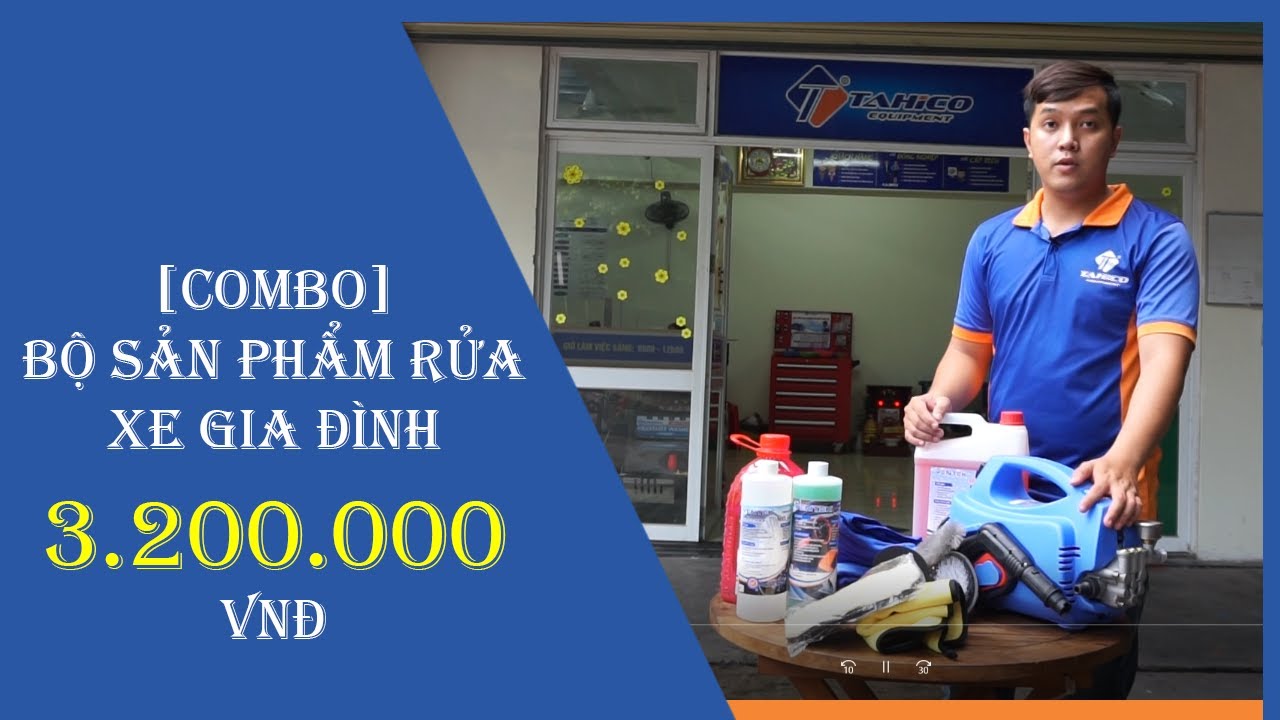 Trọn bộ dụng cụ rửa xe ô tô tại nhà GIÁ TỐT 8