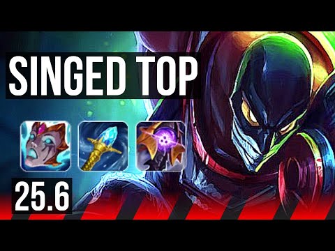SINGED vs ORNN (TOP) | 55k DMG, 7 solo kills, Dominating | EUW Master | 25.6