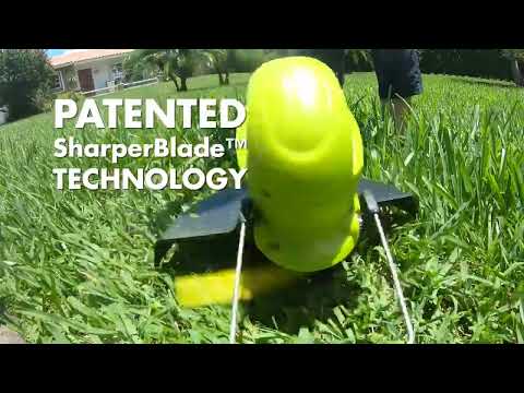 Sun Joe 24V Cordless String Trimmer | 2-in-1 Stringless Lawn Trimmer & Edger, Battery + Charger