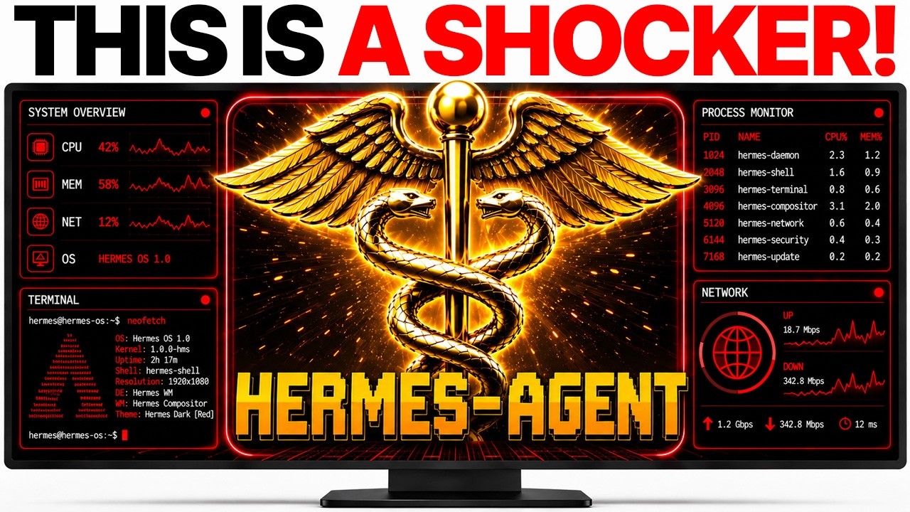 NEW Hermes AgentOS Learn Update is ABSURD!! 🤯
