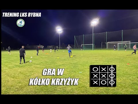 Trening LKS Rybna listopad 2022 kółko krzyżyk