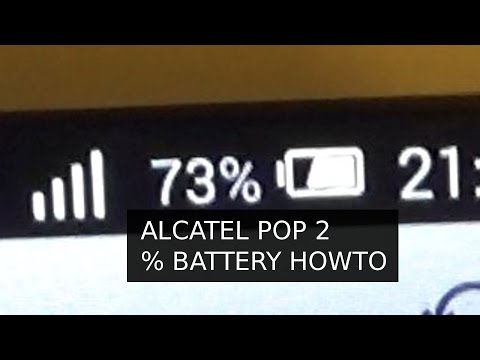 Alcatel Pop 2 5042D Show Battery % Percentage