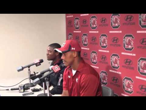 South Carolina's Rashad Fenton, TJ Holloman discuss 45-24 loss to LSU