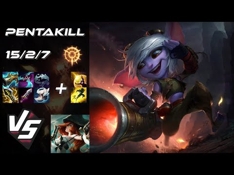 BOTTOM Tristana vs Miss Fortune [PENTAKILL] - NA Grandmaster Patch 14.21