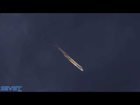 Pyro And Fireworks GLIDER Night Aerobatics Full Airshow Flying SZD-59 ACRO  - Flygfesten 2022