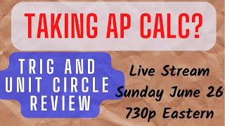 Trig Review for AP Calc AB!