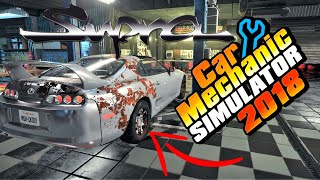 Restoring an Abandoned Toyota SUPRA Found in a Barn!!! Car Mechanic Simulator 2018 2JZ Goodness