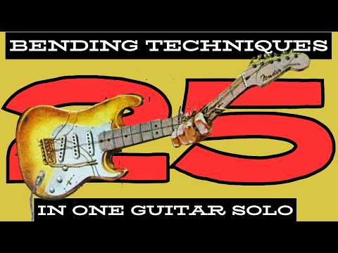 25 String Bends used by Pro Guitarists | 5 Minute Lesson