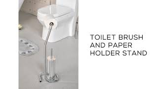 Toilet Brush and Paper Holder Stand