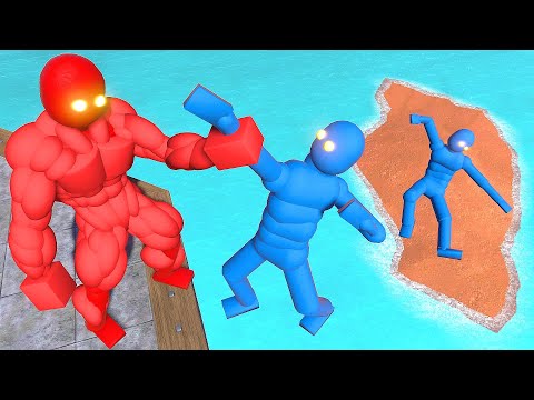 Battle of Ragdolls: Ultra Power NPC vs Smart AI! (with active ragdoll physics)