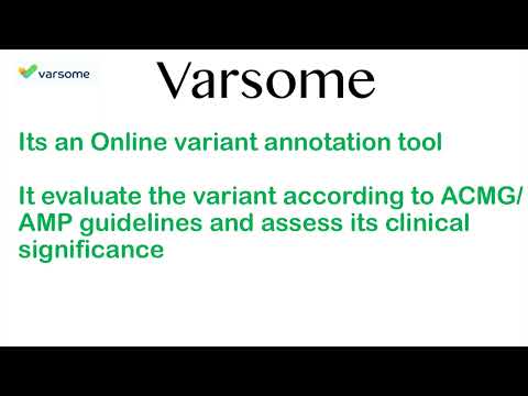 Varsome, Clinical Variant Interpretation Tool
