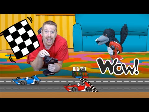 Steve and Maggie are playing with Cars Toys  | English For Kids | Story for Children