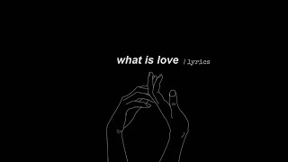 Jaymes Young - What Is Love (slowed down)