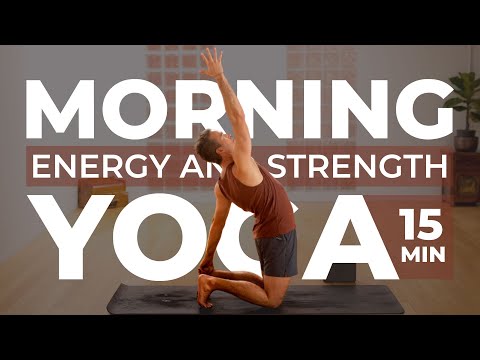 15 Min Morning Yoga for Energy and Strength l Start Your Day w/ This Flow!