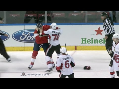 Mark Borowiecki vs Shawn Thornton