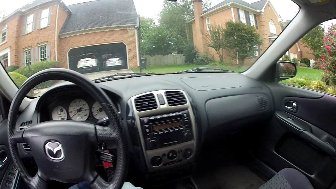 2001 Mazda Protege ES 5 spd manual POV walkaround short ...