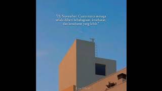 Download lagu Story Wa Welcome Bulan November /Story Wa Selamat Datang November / Story Wa 30 Detik mp3