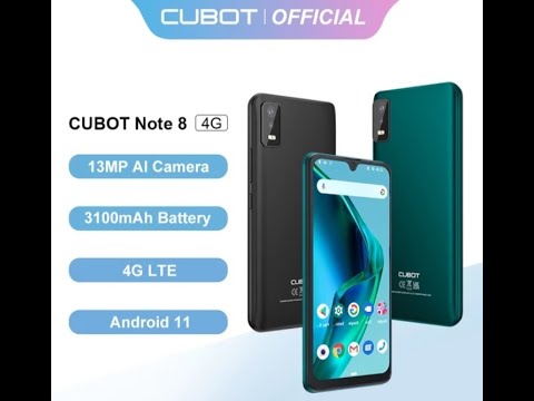 2022 New Android Smartphone Cubot Note 8