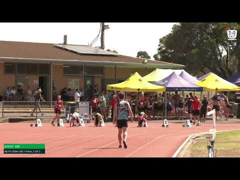 Boys U16 100m Timed Final 1: 2023-24 State Track and Field Championships